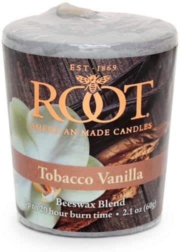 ROOT CANDLES 20-Hour Tobacco Vanilla Scented Votive Candle (Set of 18)