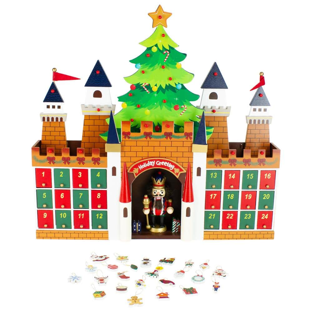 Northlight 20.5 in. Nutcracker Castle Christmas Advent Calendar Decoration