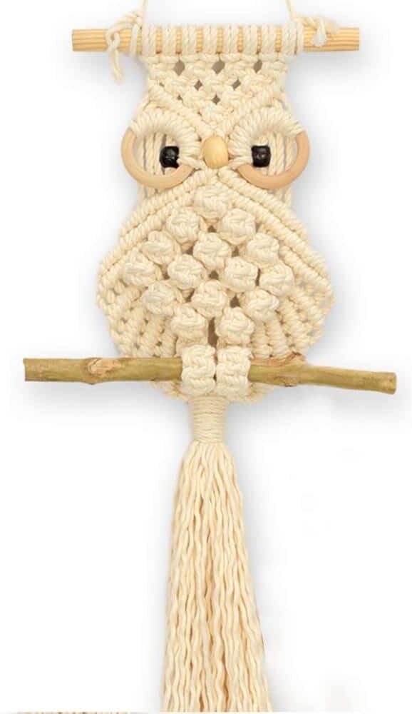 Macrame Wall Decor Bohemian Decor Tapestry Hanger Bird Wall Decor Owl Wall Tapestry 10 in. x 26 in.