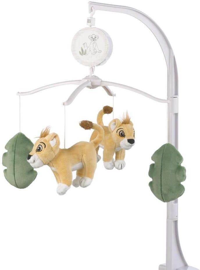 Disney Lion King Leader of the Pack Sage and Yellow Plush Simba Musical Mobile