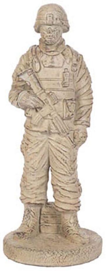 Athens Stonecasting 25 in. Standing Soldier Concrete Garden Statue