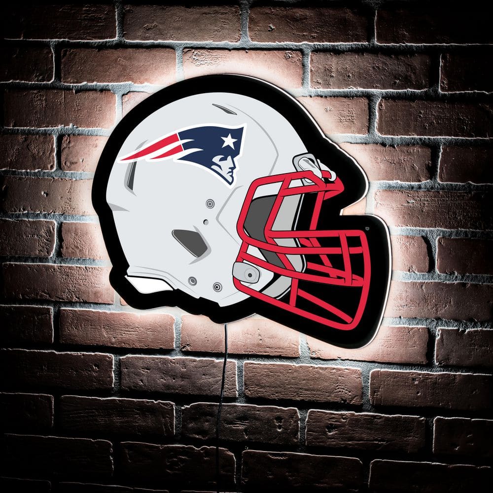 Evergreen New England Patriots Helmet 19 in. x 15 in. Plug-in LED Lighted Sign