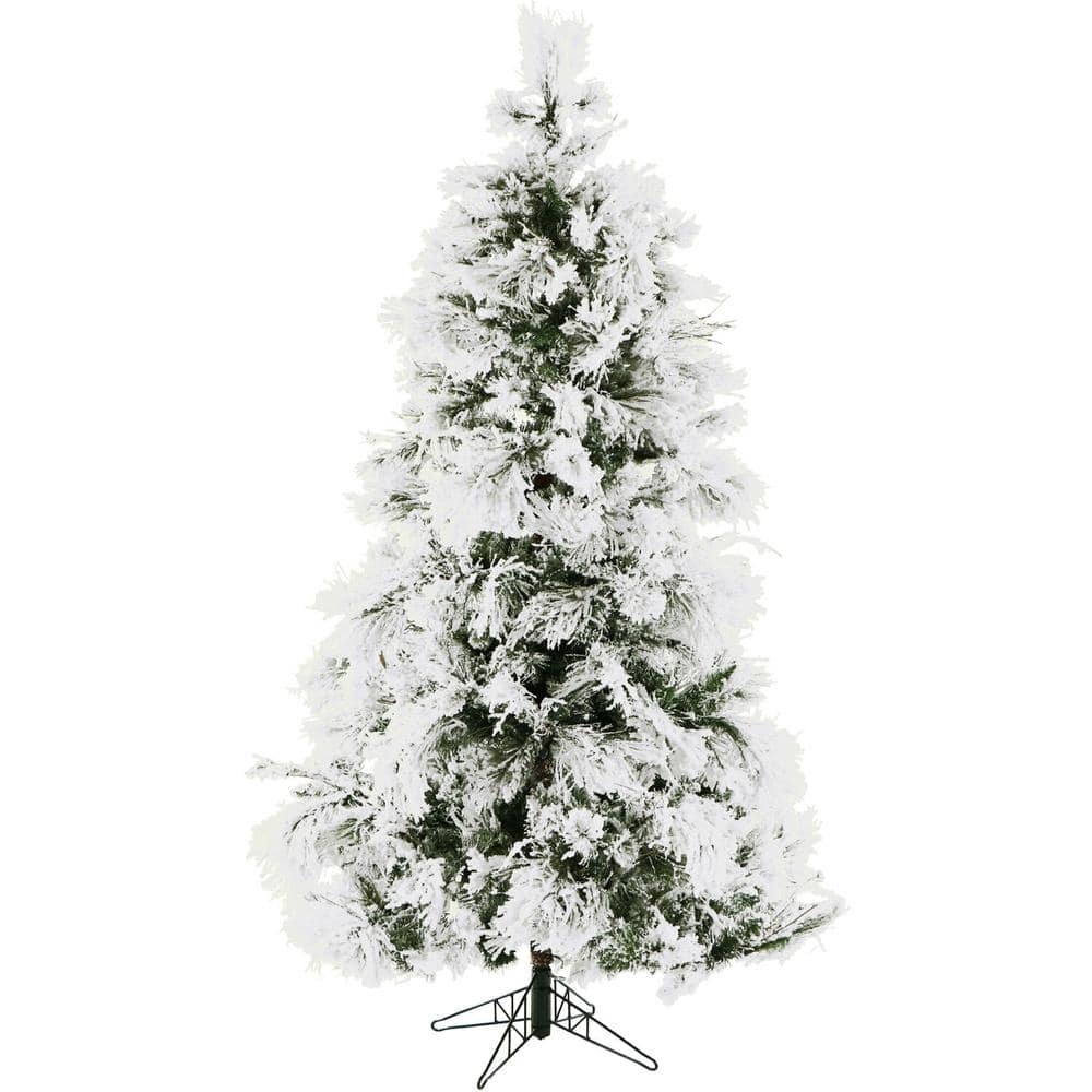 Christmas Time 4 ft. Unlit Frosted Artificial Christmas Tree