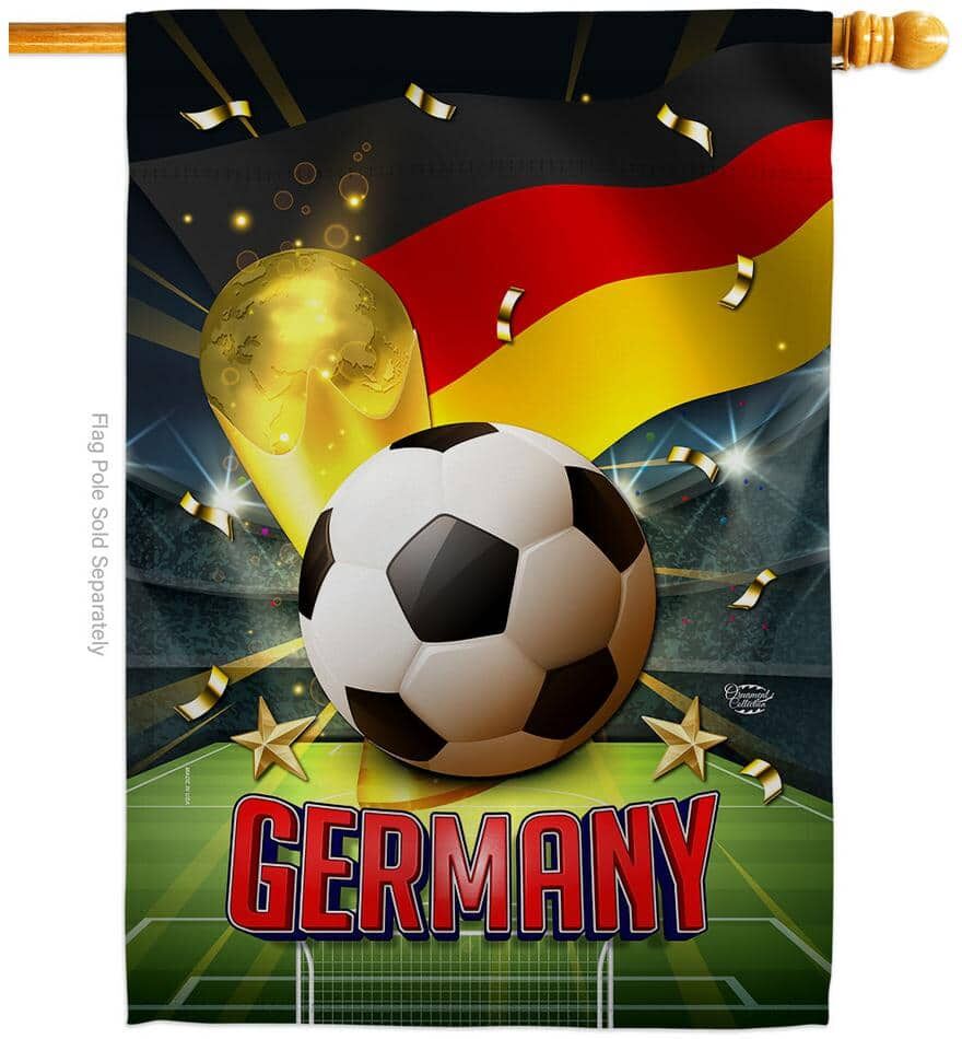 Ornament Collection 28 in. x 40 in. World Cup Germany Soccer House Flag Double-Sided Sports Decorative Vertical Flags