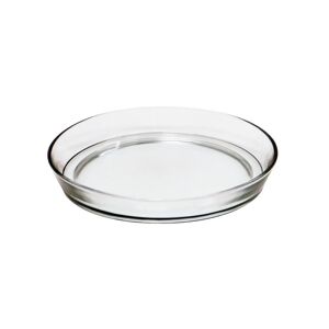 Achla Designs 8.75 in. W x 1.5 in. H x 8.75 in. D Round Clear Glass Tray for Indoor and Outdoor Gardening