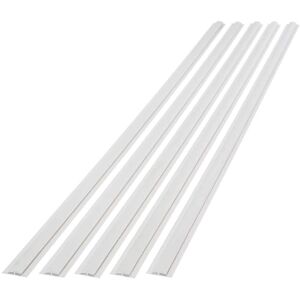 Fasade Gloss White 47 in. Vinyl Divider Trim (5-Pack)