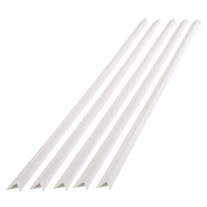 Fasade Gloss White 47 in. Vinyl Large Profile Outside Corner Trim (5-Pack)