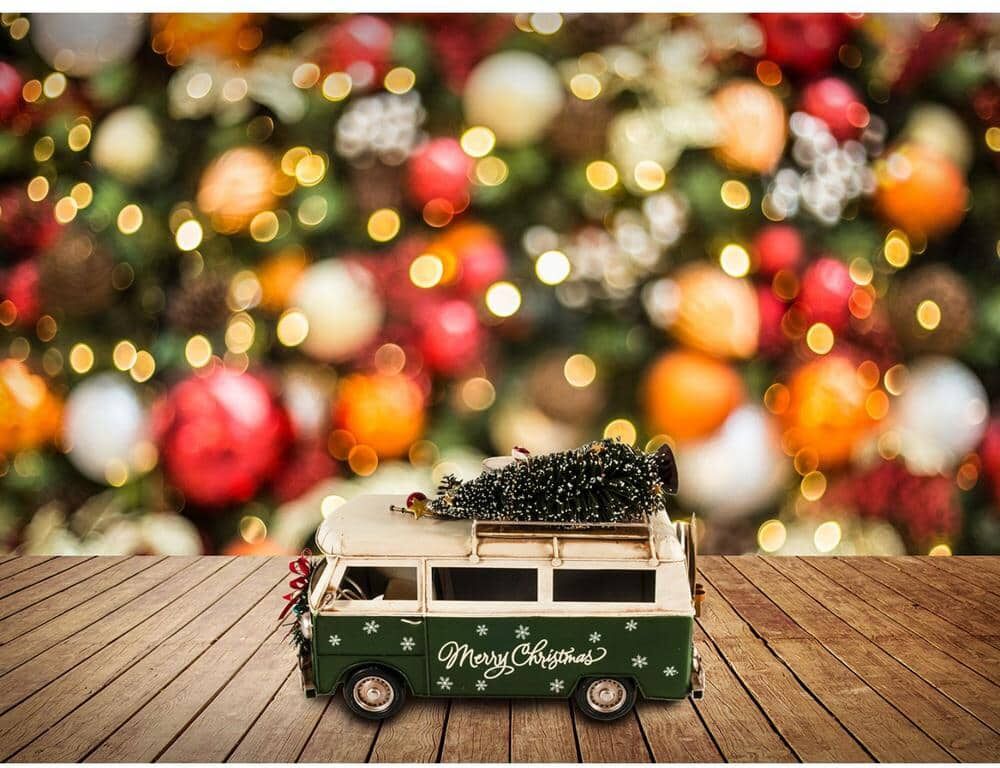 HomeRoots c1960s Volkswagen Christmas Bus Specialty Sculpture