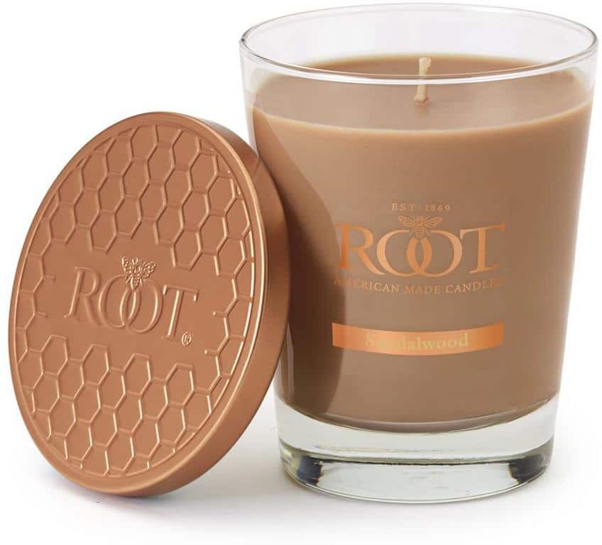 ROOT CANDLES Veriglass Sandalwood Beige Scented Jar Candle