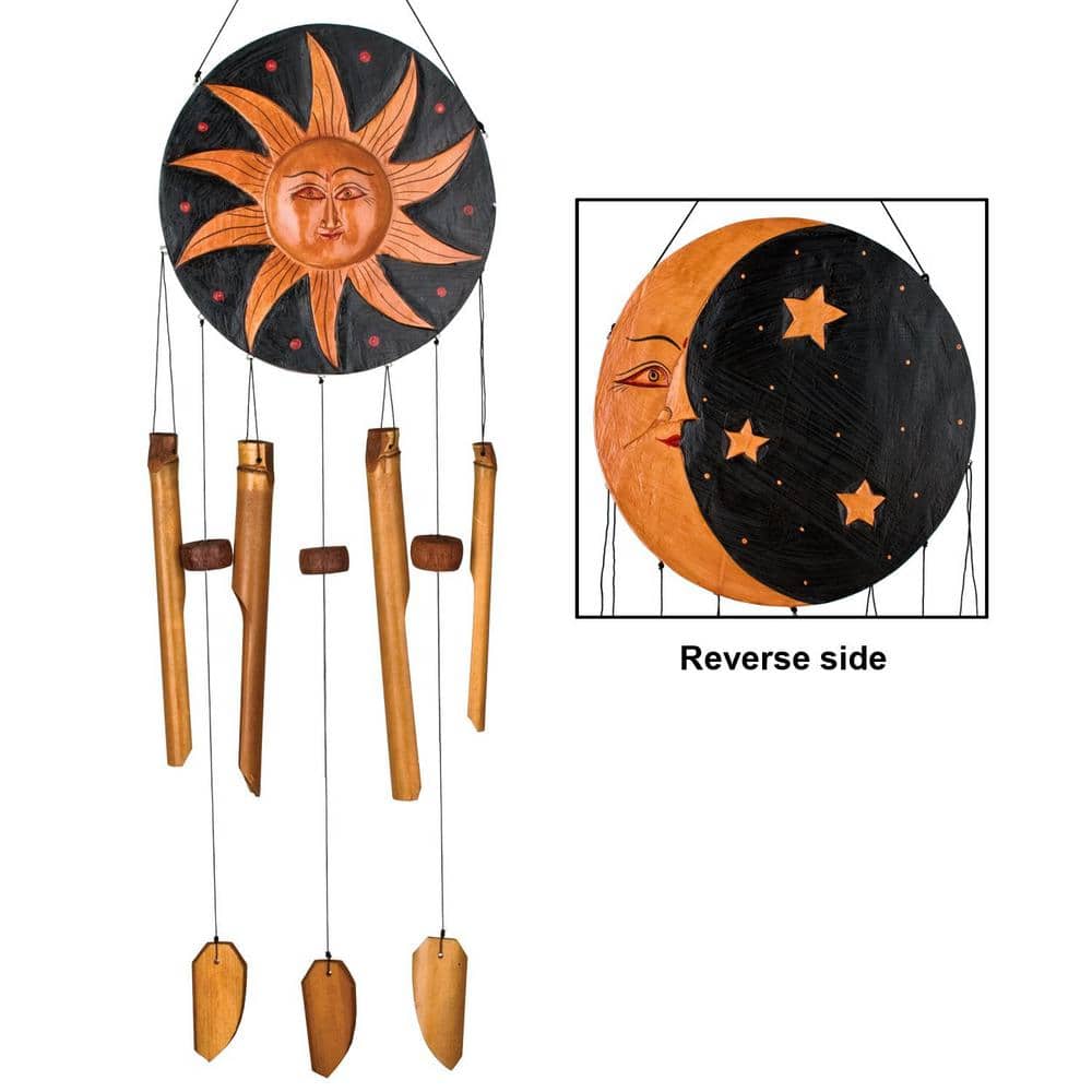 WOODSTOCK CHIMES Asli Arts Collection, Celestial Bamboo Chime, 37 in. Wind Chime CMCEL