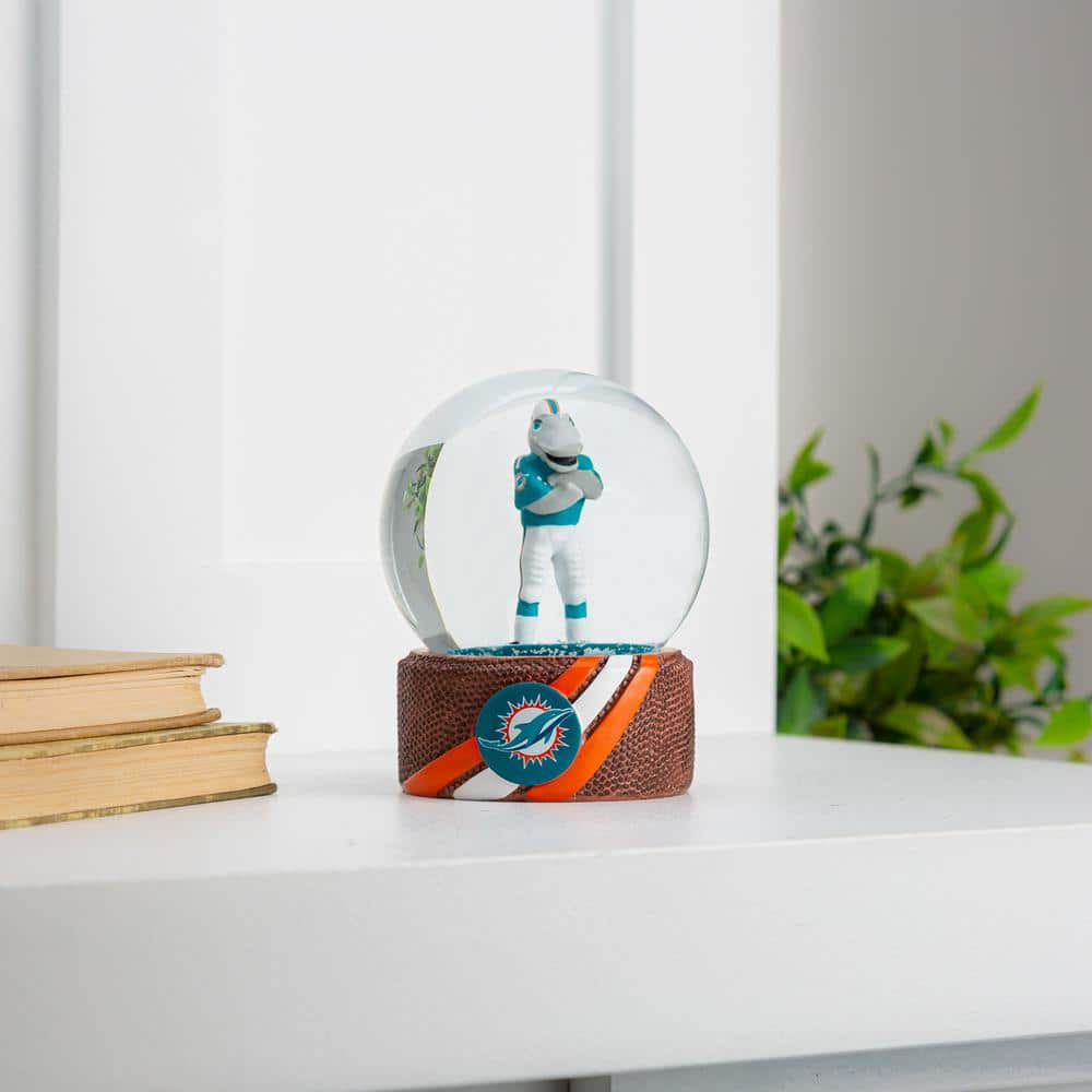 Evergreen Enterprises Miami Dolphins 5 in. Glass Tabletop Snow Globe