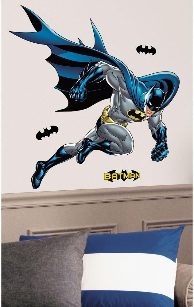 RoomMates 38 in. x 44 in. Batman Bold Justice Peel and Stick Giant Wall Decal