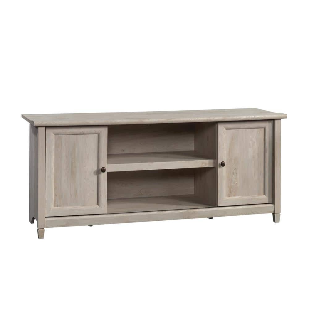 SAUDER Edge Water 59.213 in. Chalked Chestnut Entertainment Credenza with 2 Doors Fits TV's up to 65 in.