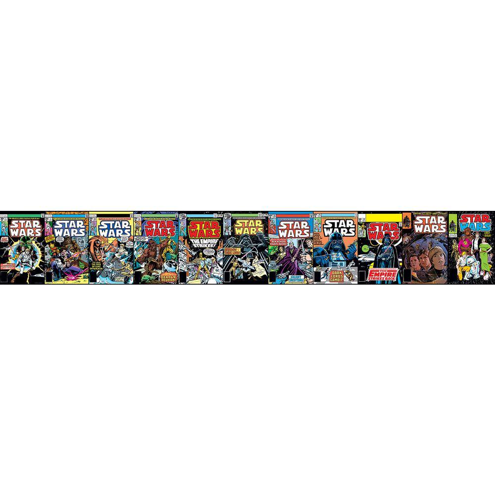 RoomMates Multi-Colored Star Wars Classic Comic Books Peel and Stick Wallpaper Border