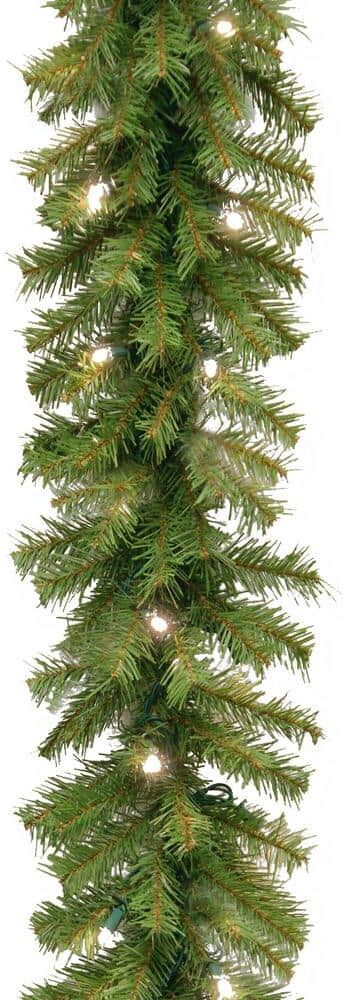 National Tree Company 9 ft. Norwood Fir Artificial Christmas Garland with Twinkly LED Lights