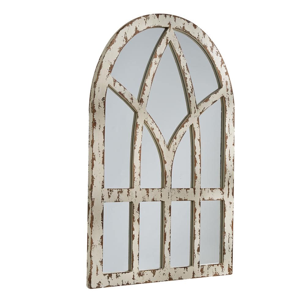 Park Designs 36 in. H x 23.5 in. W Cathedral Distressed Wood Farmhouse Arch Mirror