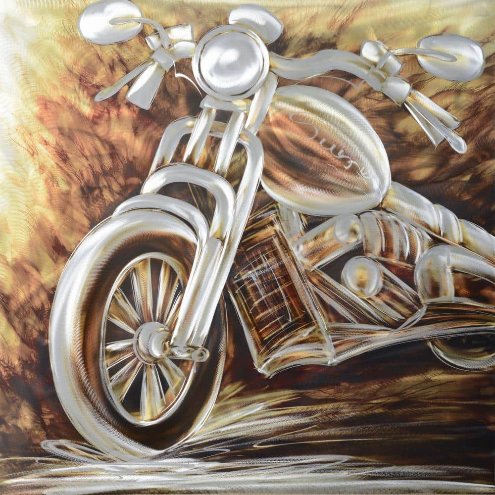 Peterson Artwares Vintage Motorcycle Metal Wall Art