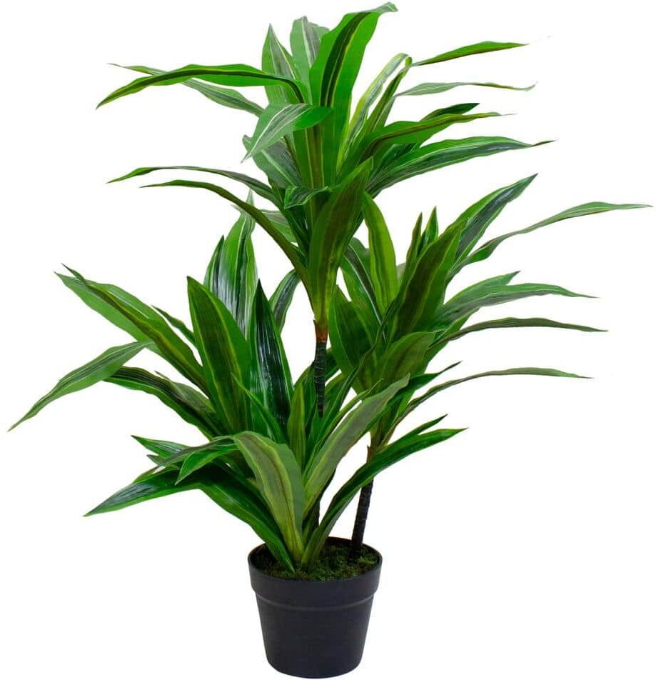 Northlight 37 in. Green Artificial Dracaena Potted Plant