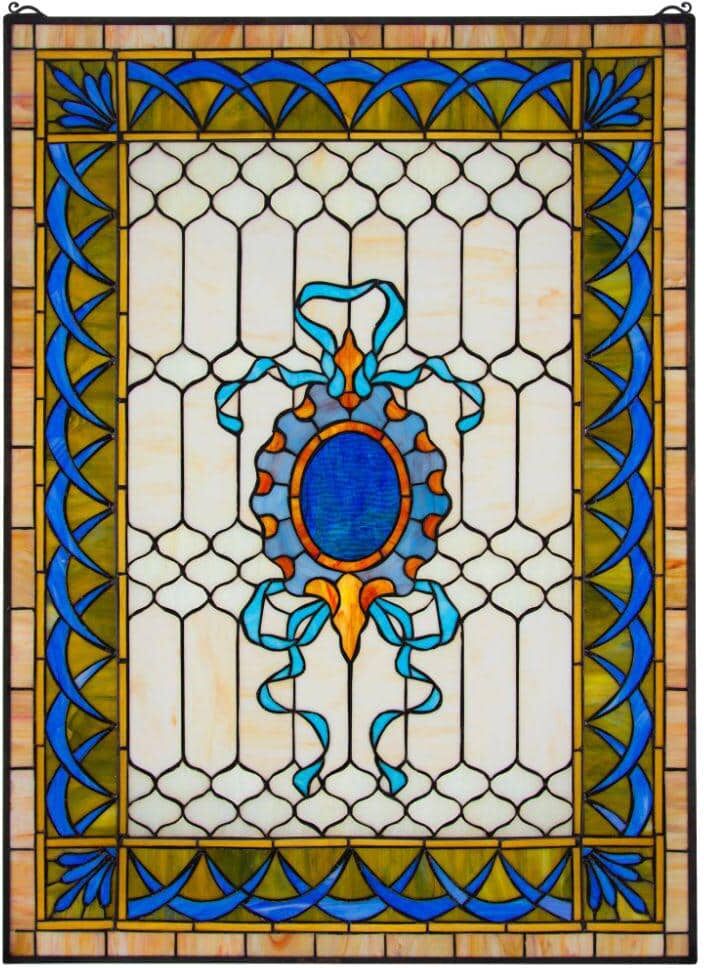 Design Toscano Cranbrook Terrace Tiffany-Style Stained Glass Window Panel