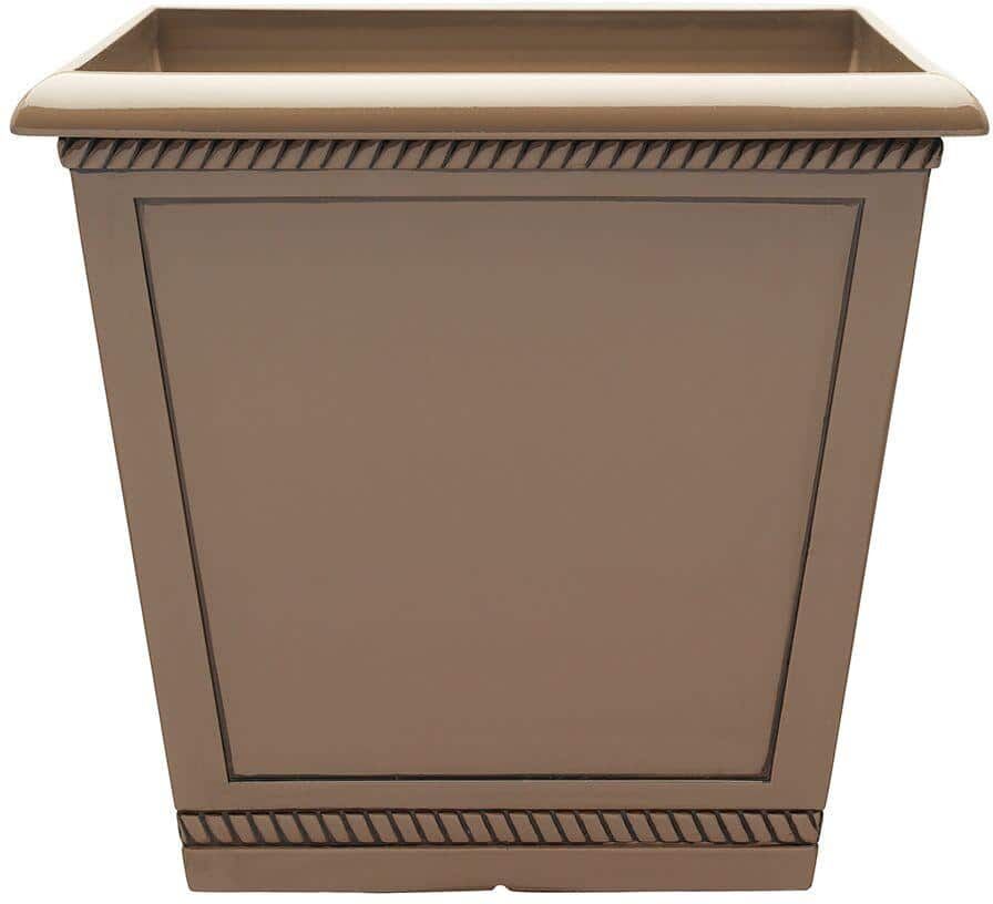 Southern Patio Westhaven Large 17.5 in. x 15.4 in. Saddle Resin Composite Planter