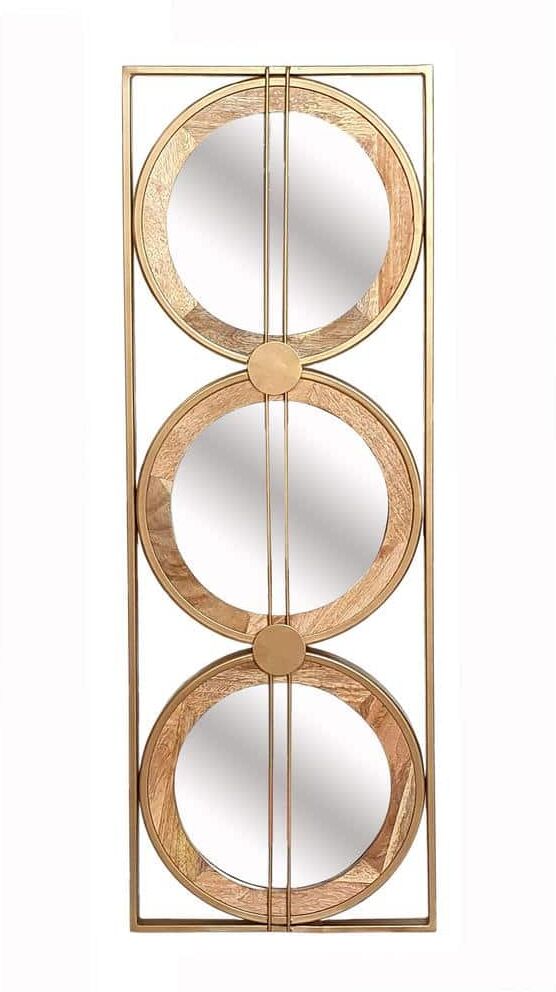 14 in. W x 40 in. H Modern Gold Framed Wall Mirror Decorative Mirror Home Wall Decor for Living Room, Entryway