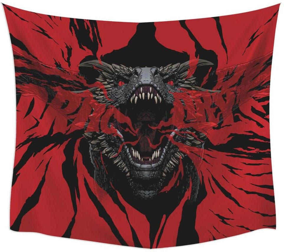 RoomMates Red Game of Thrones Dragon Tapestry