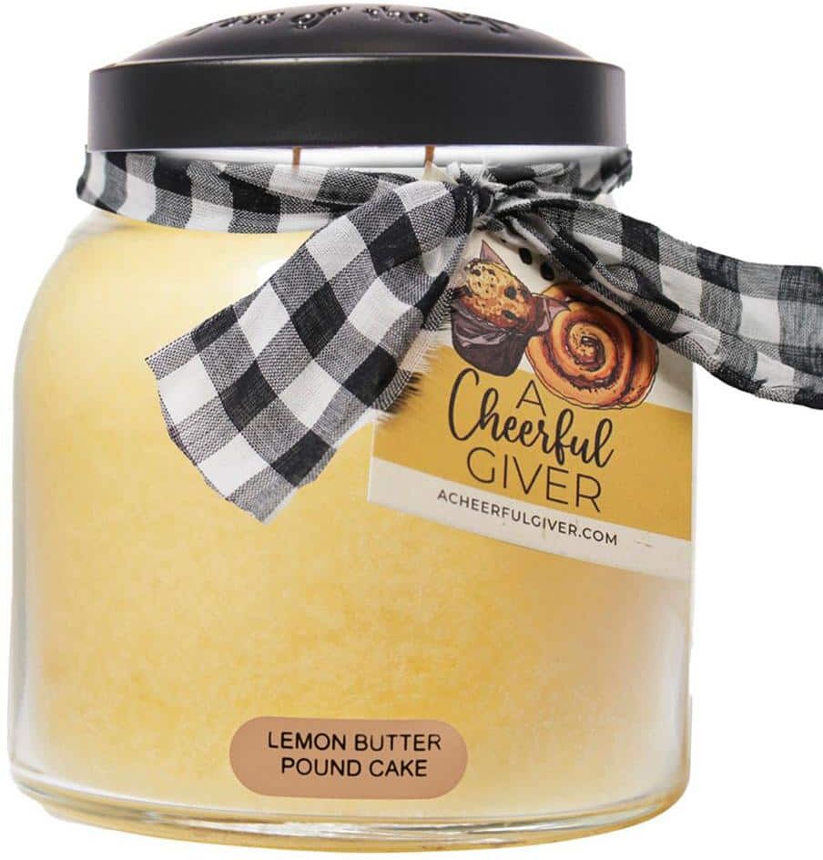 A CHEERFUL GIVER 34-Ounce Lemon Butter Pound Cake Scented Candle