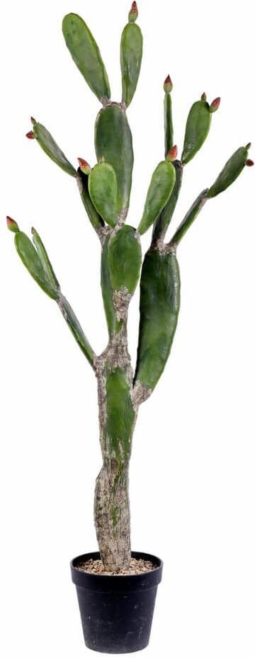 Vickerman 57 in. Green Artificial Cactus Plant in Plastic Planters Pot