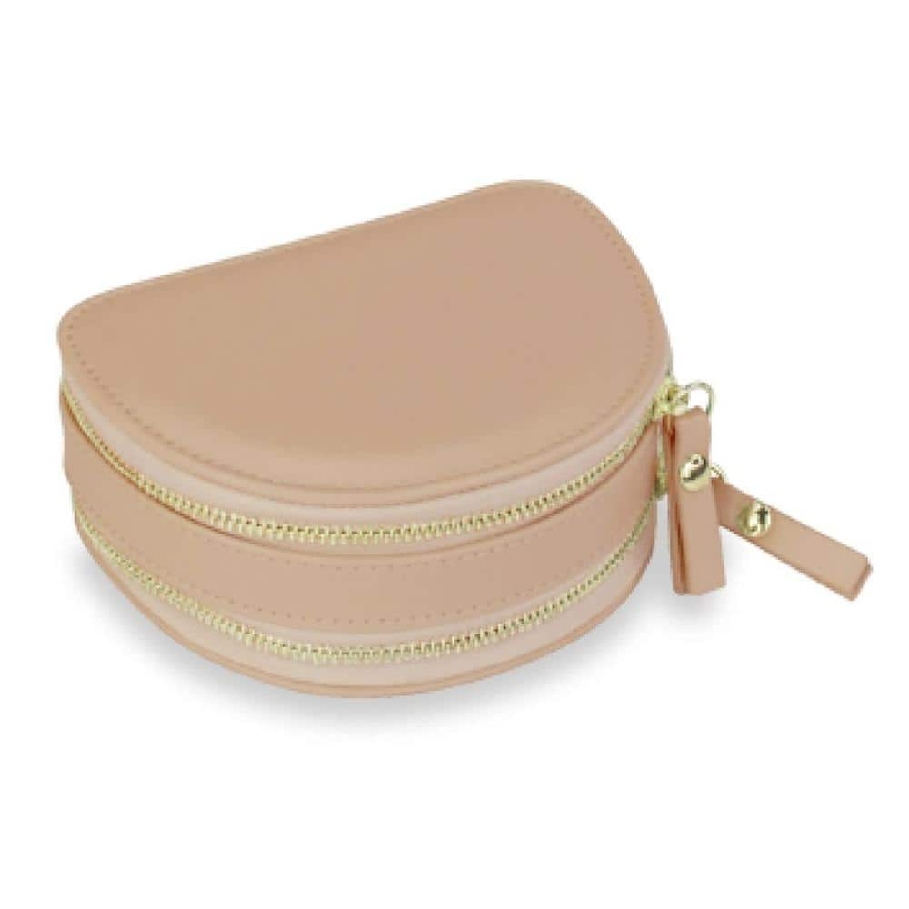 Mele & Co Zipper Travel Jewelry Box Organizer - Duo Mini Nude