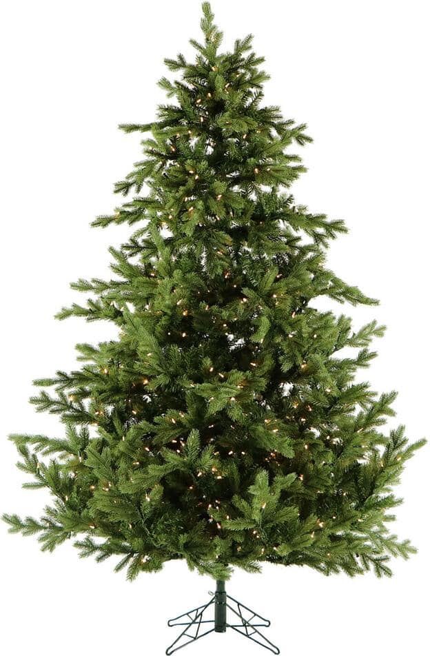 Christmas Time 6.5 ft. Prelit Virginia Fir Artificial Christmas Tree with LED String Lights