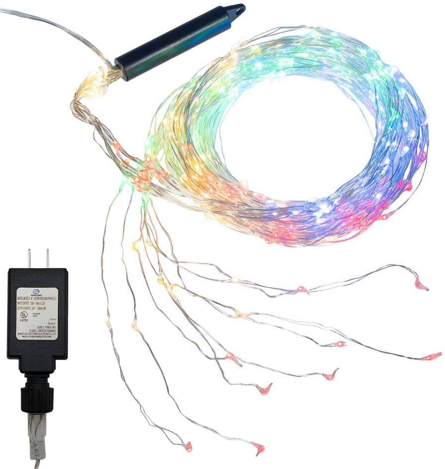 LUMABASE 300-Lights LED Multi-Color Electric Multi-Strand Fairy String Lights