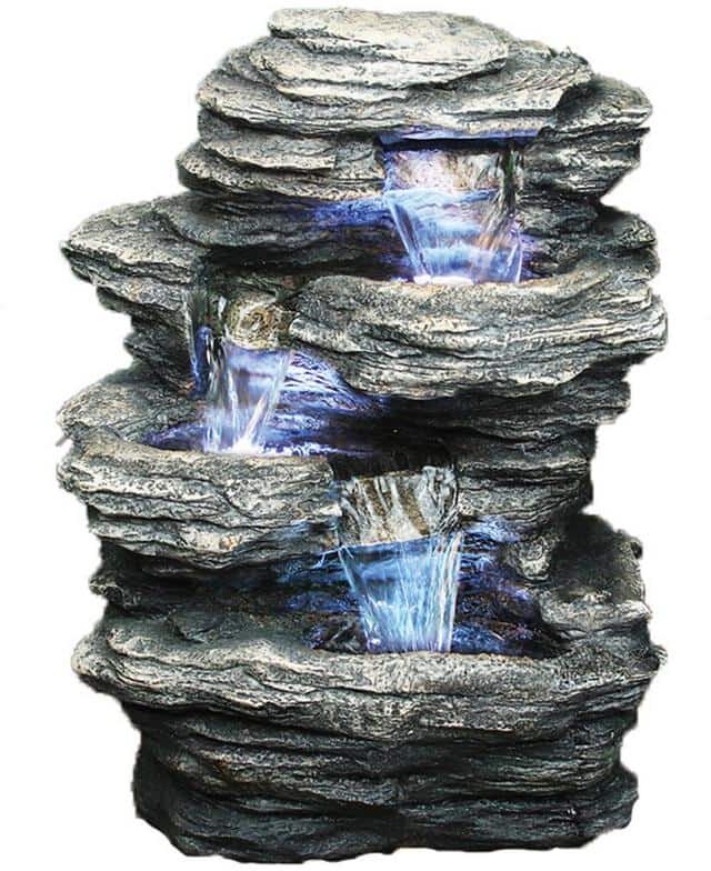 HI-LINE GIFT LTD. Rock 4 Level Fountain