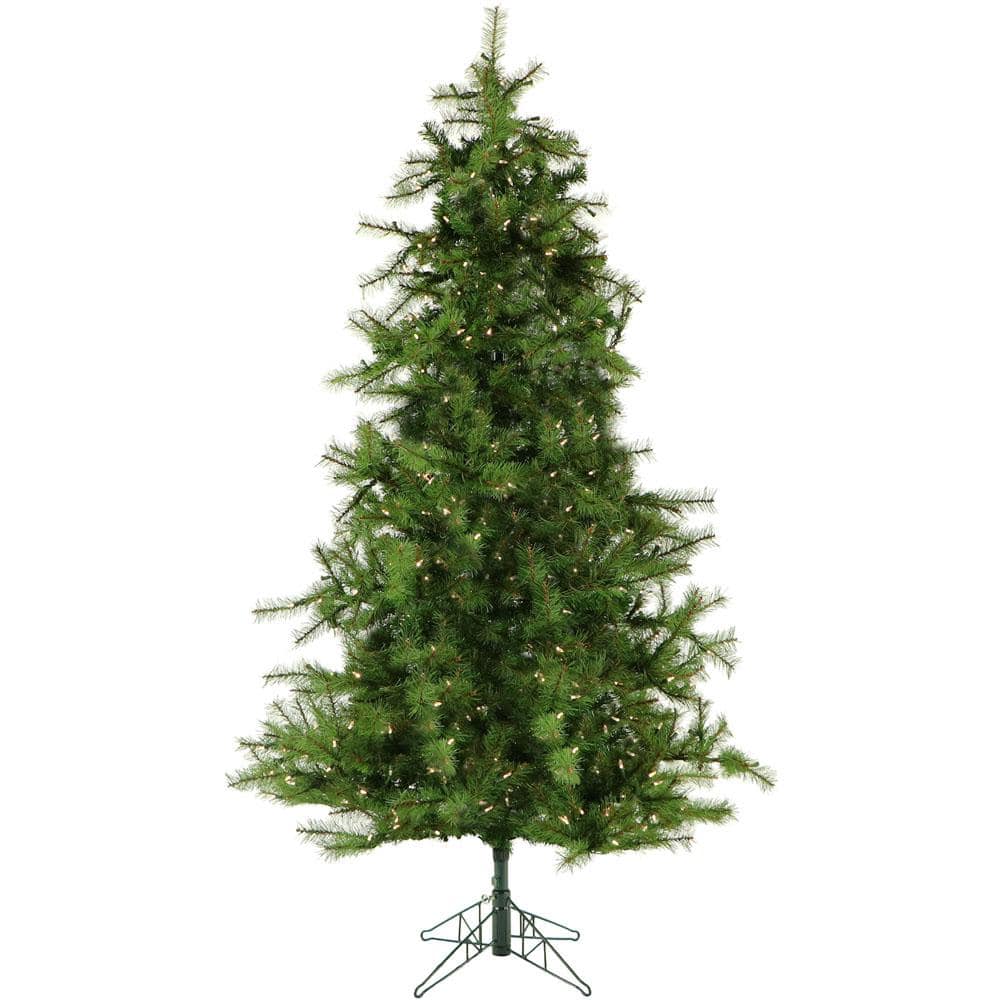 Christmas Time 6.5 ft. Colorado Pine Artificial Christmas Tree w/ Clear Smart String Lights, PVC, Lifelike, Flame Retardant