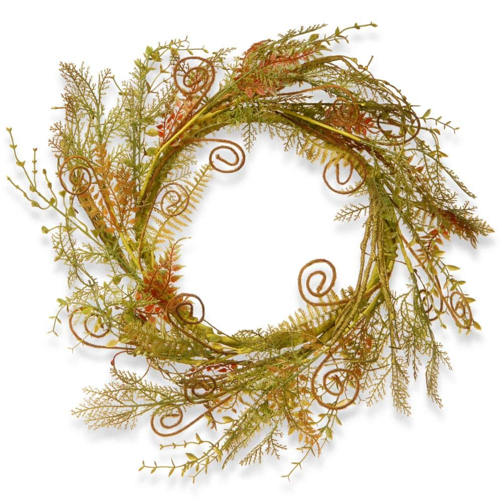 National Tree Company 22 in. Artificial Greenery Fern Wreath