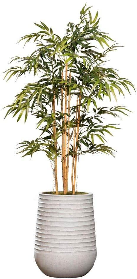 Vintage Home Artificial Faux Bamboo Tree 65'' Large Fake Plant Real Touch with Eco Planter