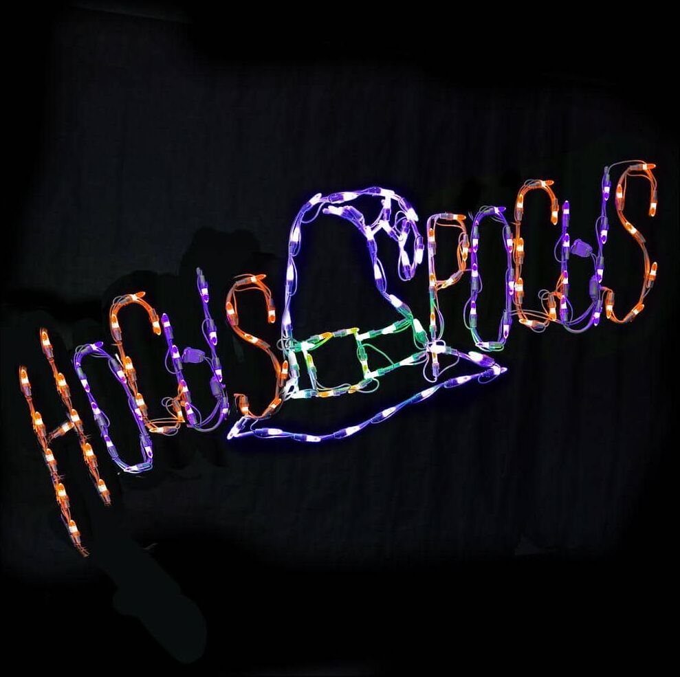 HOLIDYNAMICS HOLIDAY LIGHTING SOLUTIONS 44" LED Hocus Pocus Witches Hat Halloween Yard Sign