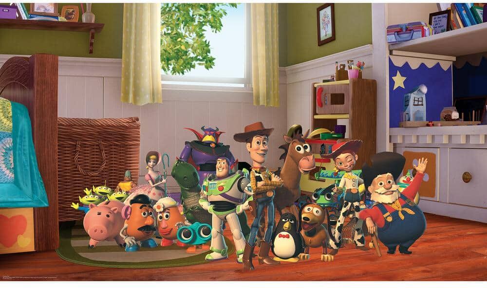 RoomMates Disney Toy Story Brown Peel and Stick Wall Mural