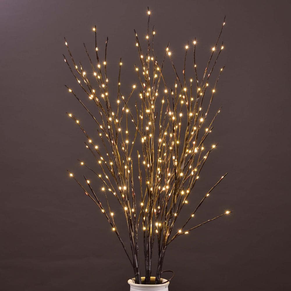 Lightshare 41 in. Lighted Willow Branch Artificial Christmas Tree 100 Mini LED for Decoration Indoor Outdoor with Timer and Dimmer