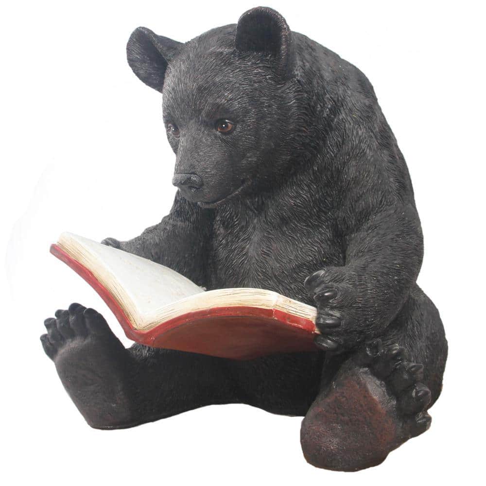 HI-LINE GIFT LTD. Bear Reading A Book Statues
