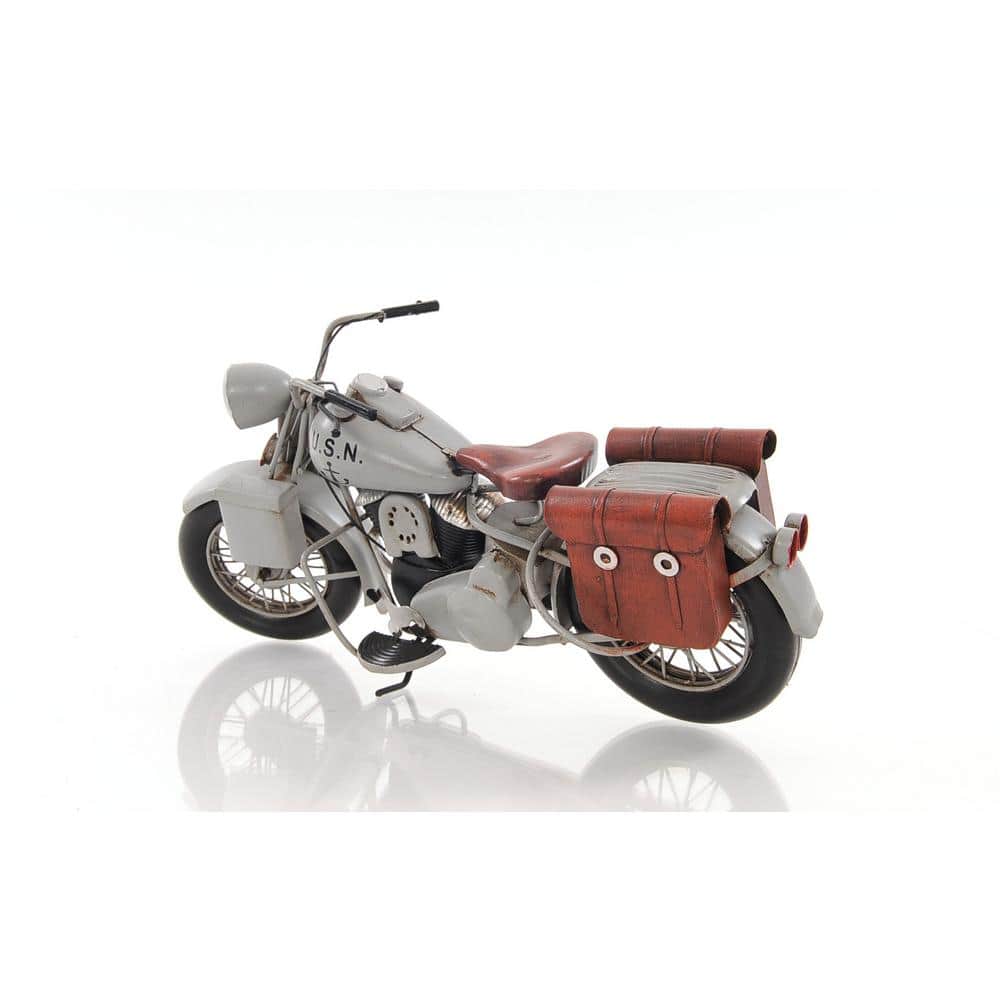 HomeRoots Metal Painted Motorcycle