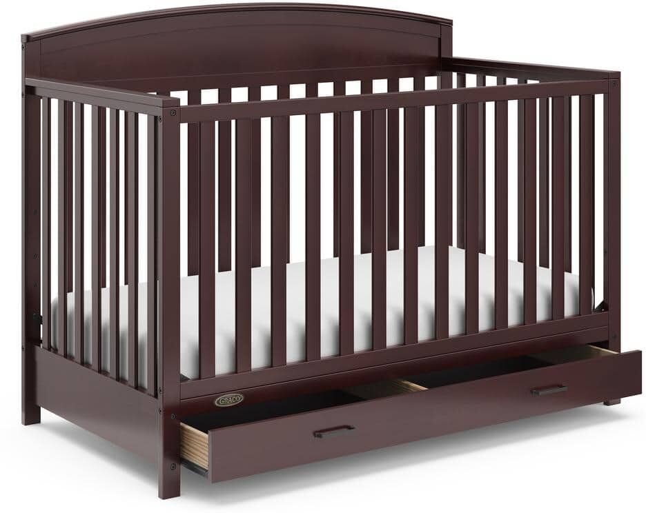 Graco Benton Espresso 5-in-1 Convertible Crib with Drawer