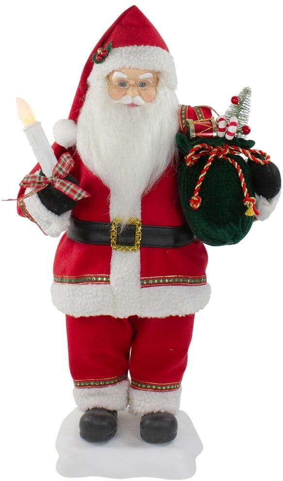 Northlight 24 " Animated Santa Claus with Lighted Candle Musical Christmas Figure