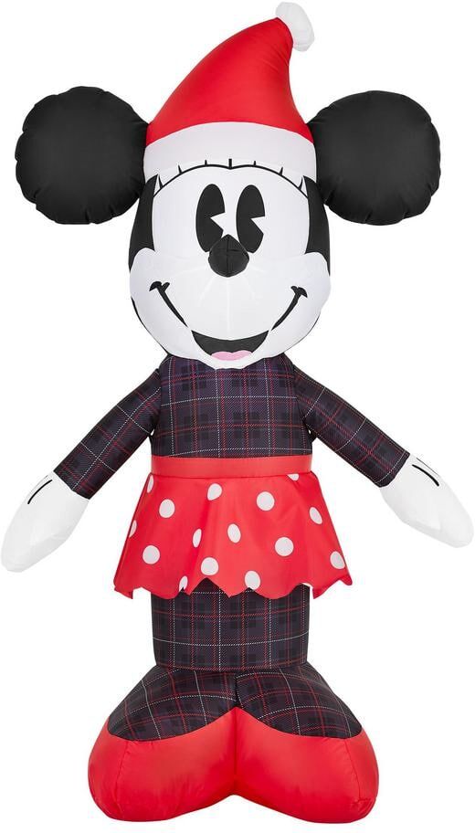 Disney 3.5 ft. LED Vintage Plaid Minnie Mouse Inflatable