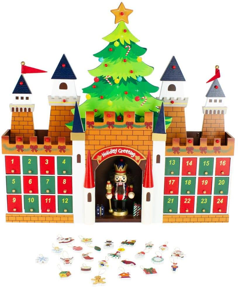 Northlight 20.5 in. Nutcracker Castle Christmas Advent Calendar Decoration