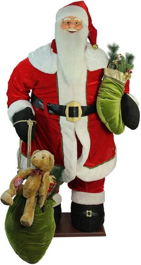 Northlight 60 in. Christmas Life-Size Deluxe Animated Musical Inflatable Santa Claus Figure