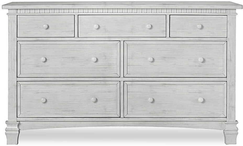 Evolur Cheyenne and Santa Fe Antique Gray Mist Double Dresser