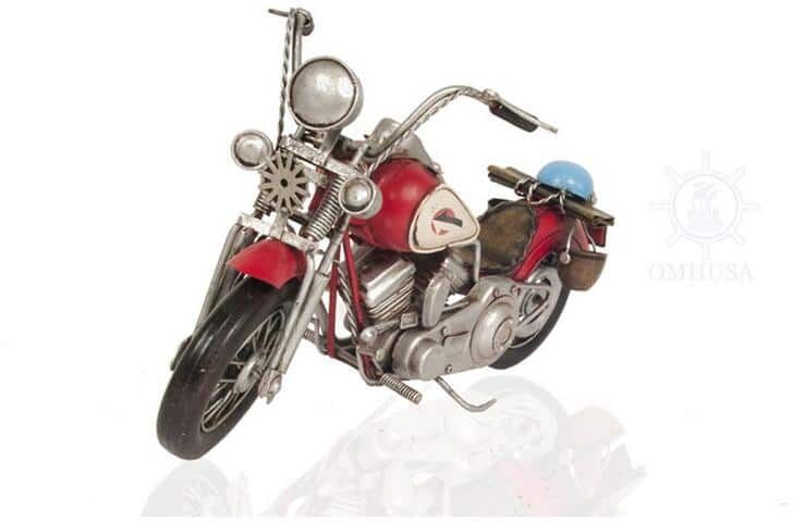 HomeRoots Red Harley Davidson Motorcycle Specialty Sculpture