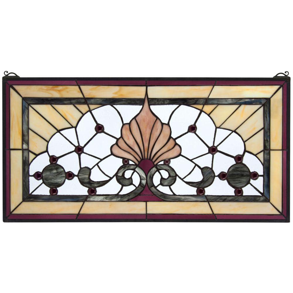 Design Toscano Victoria Lane Tiffany-Style Stained Glass Window Panel
