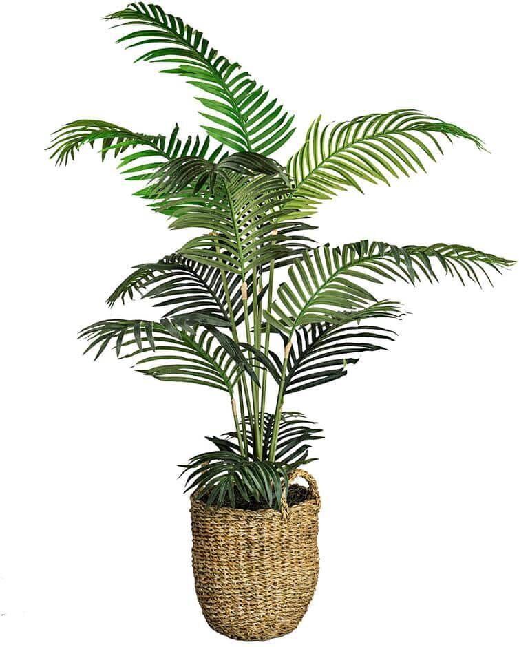 LCG SALES INC Artificial 5-foot Areca Palm Tree in a basket