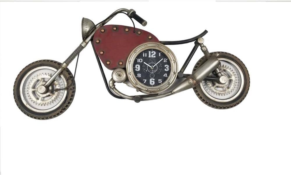 Peterson Artwares Vintage Motorcycle Wall Clock